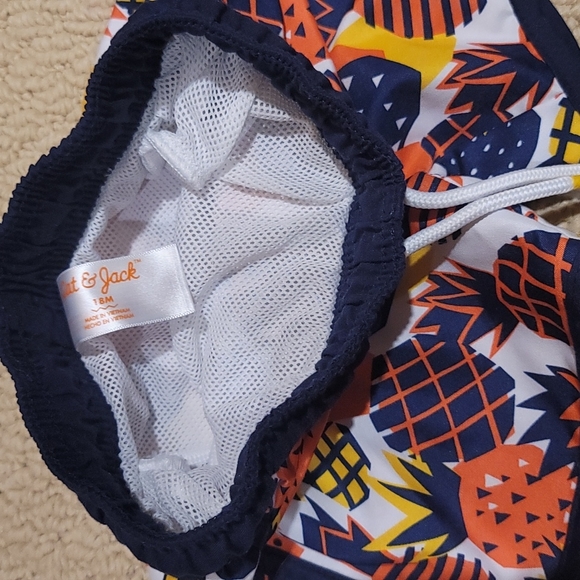 Cat & Jack toddler swim trunks, pineapples, 18 months - Picture 5 of 8
